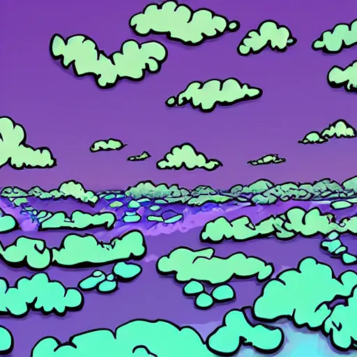 Image similar to purple floating island cartoon app background artwork, digital art, award winning