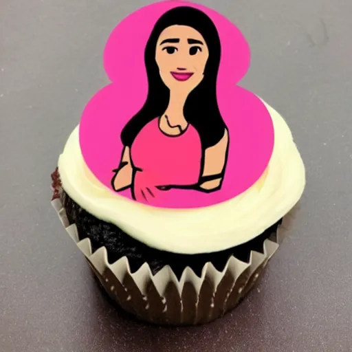 Prompt: tamanna bhatia as a cupcake