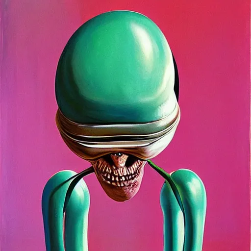 Image similar to alien by wayne thiebaud