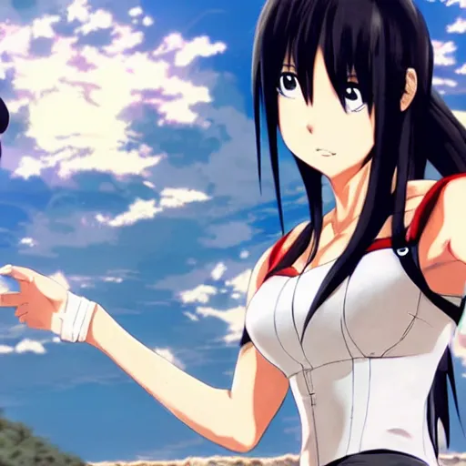 Image similar to beautiful anime with tifa lockhart