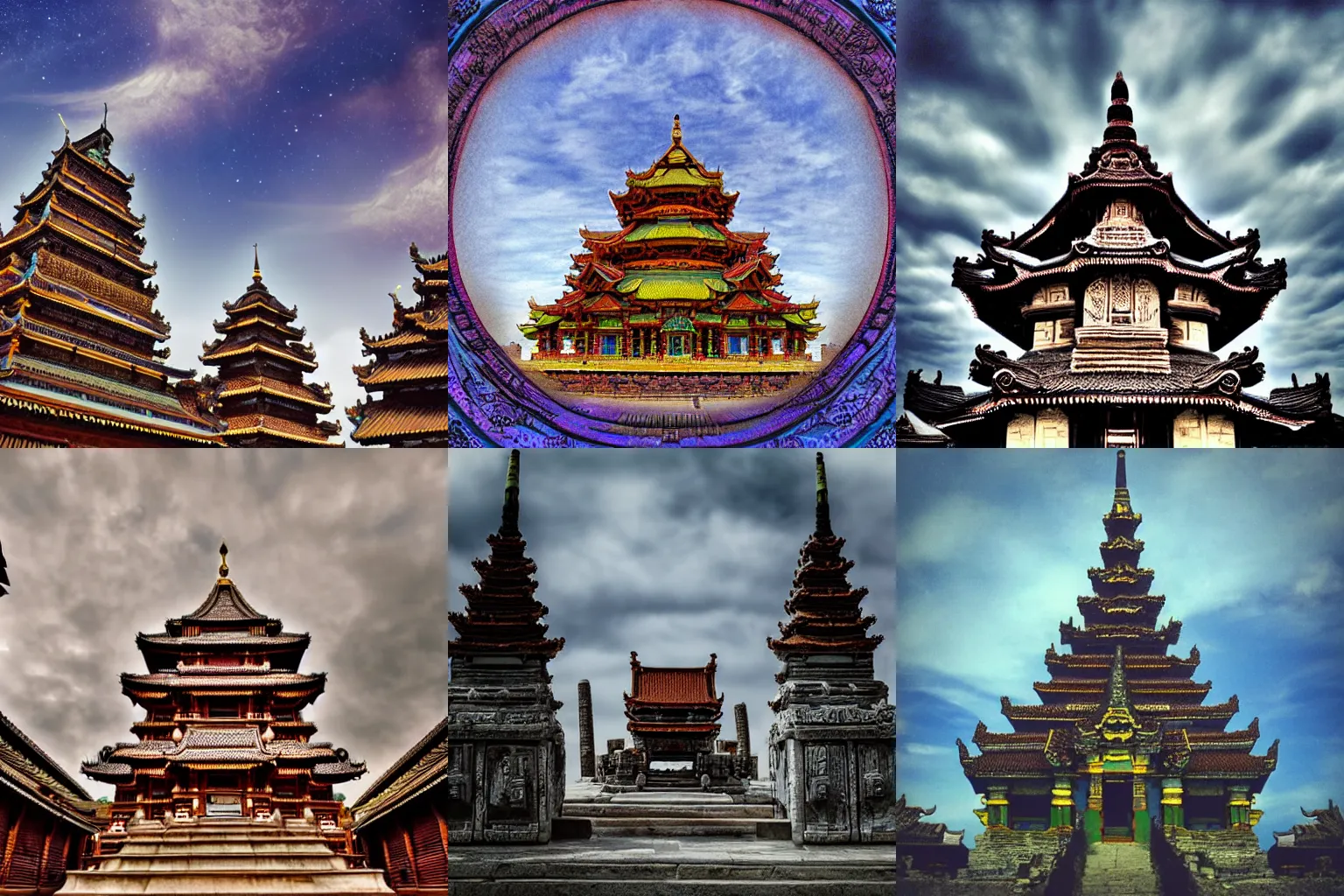 Prompt: intricate sky temple