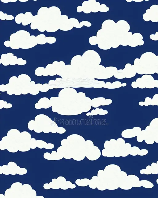 Prompt: perspective cloudy sky vector illustration in anime style