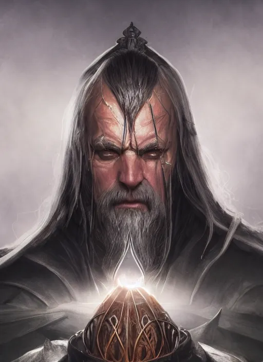 Prompt: priest father, ultra detailed fantasy, elden ring, realistic, dnd character portrait, full body, dnd, rpg, lotr game design fanart by concept art, behance hd, artstation, deviantart, global illumination radiating a glowing aura global illumination ray tracing hdr render in unreal engine 5