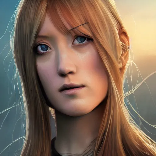 Image similar to Olivia Taylor Dudley as Orihime Inoue, professional modeling, looking down on the camera, detailed, centered, digital painting, artstation, concept art, donato giancola, Joseph Christian Leyendecker, WLOP, Boris Vallejo, Breathtaking, 8k resolution, extremely detailed, beautiful, establishing shot, artistic, hyperrealistic, beautiful face, octane render, cinematic lighting, dramatic lighting, masterpiece
