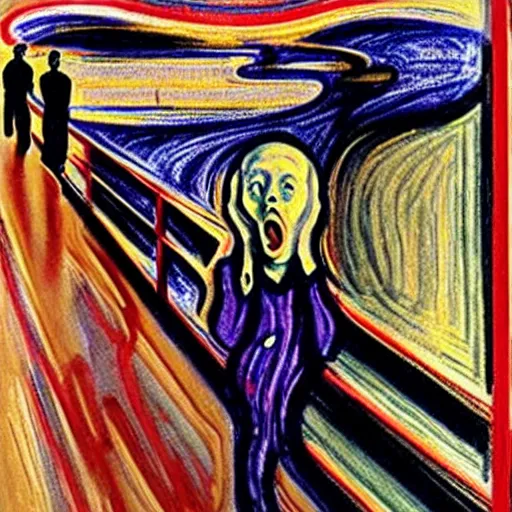 Image similar to munch's the scream featuring macaulay culkin from home alone