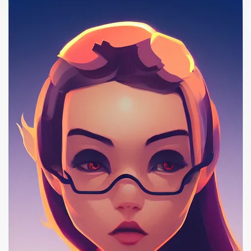 Image similar to face icon stylized minimalist megan man x, loftis, cory behance hd by jesper ejsing, by rhads, makoto shinkai and lois van baarle, ilya kuvshinov, rossdraws global illumination