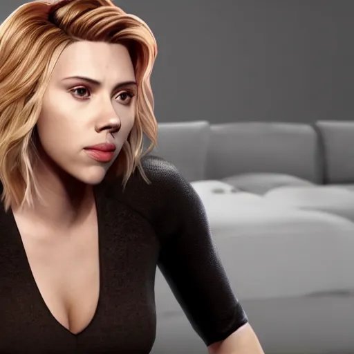 Prompt: unreal engine 5 render of scarlett johansson
