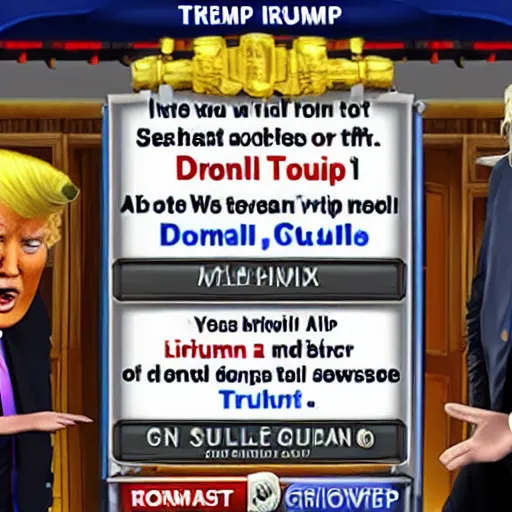 Image similar to donald trump in stumble guys game