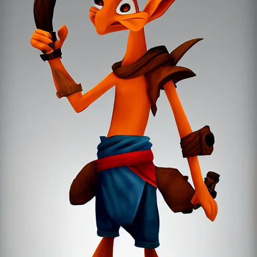 Image similar to jack from jack and daxter stoic dark