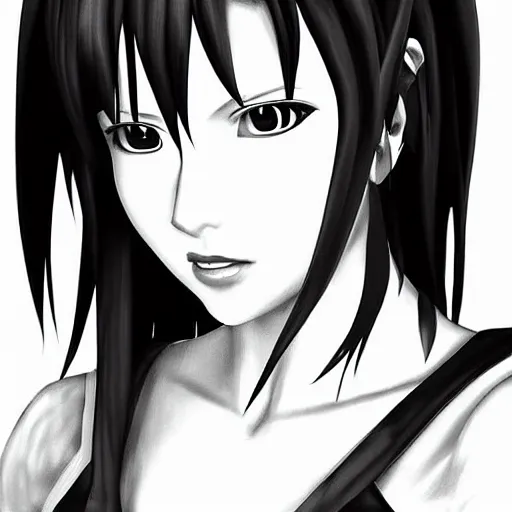 Prompt: digital art of tifa lockhart by logan cure