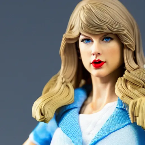 Prompt: very high resolution photo of taylor swift as an action figure.