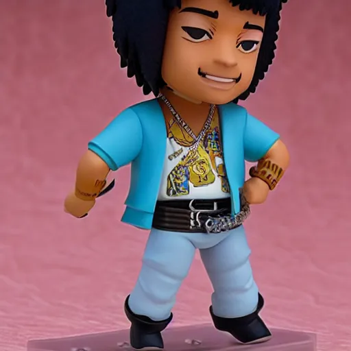 Prompt: jimmy hendrix as nendoroid, kodak film