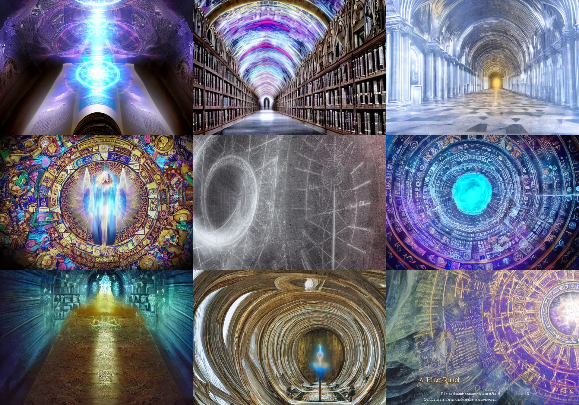 Prompt: photo of spirit realm depicting akashic records, award-winning photo