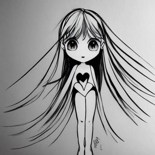 Kawaii Sketchbook: Cute anime girl blank drawing pad, manga artist  notebook, doodle journal: Gomez, Jessica M: Books - Amazon.com