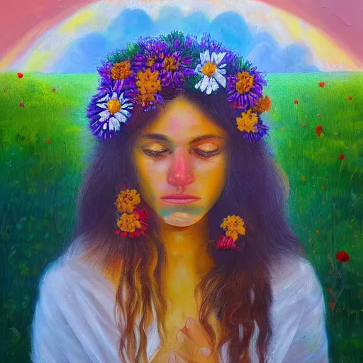 midsommar brazil, oil painting, emotional vision, | Stable Diffusion
