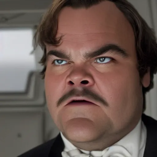 Prompt: jack black in the movie oblivion, highly detailed, 8 k