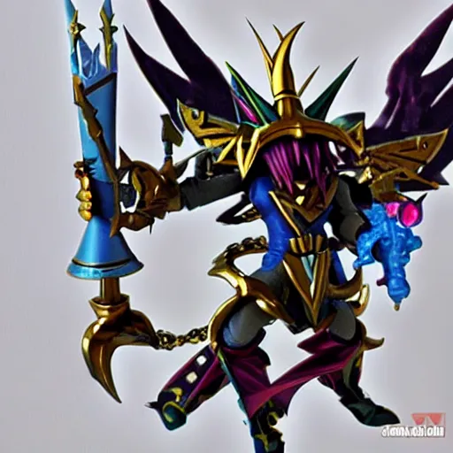 Image similar to yugioh as warhammer tabletop figurines