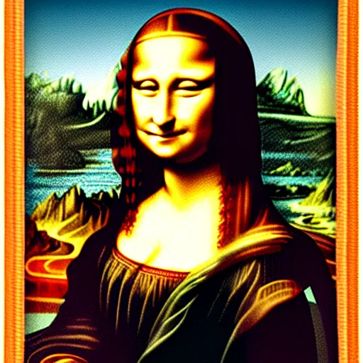 Prompt: mona lisa throw molotov