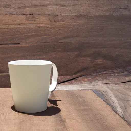 Image similar to a coffee mug made of cardboard