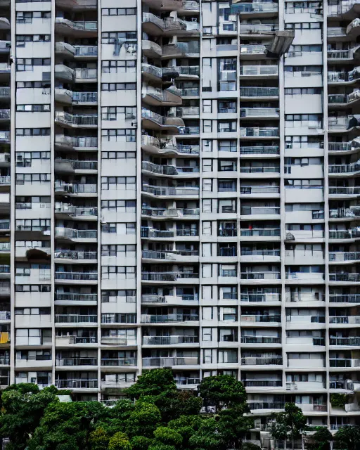 Prompt: Exterior photographs of a multi storey residential buildings, apartments, condo design by Koichi Takada Architectural photography, 14mm, cinematic photography, high resolution 4k