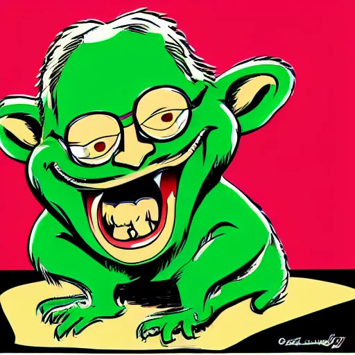 Prompt: danny devito in the style of ed roth and rat fink