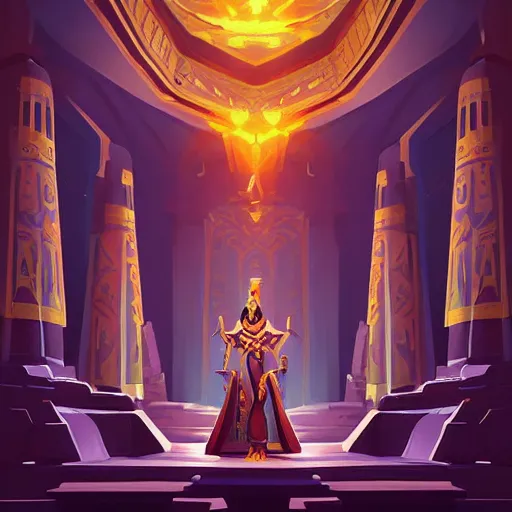 Prompt: egyptian princess in her royal chambers icon vector minimalist warcraft, loftis, cory behance hd by jesper ejsing, by rhads, makoto shinkai and lois van baarle, ilya kuvshinov, rossdraws global illumination