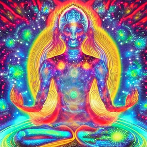 Prompt: cosmic enlightenment, psychedelic, high quality