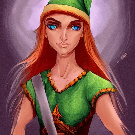 Image similar to portrait of a forlorn elf queen, character art