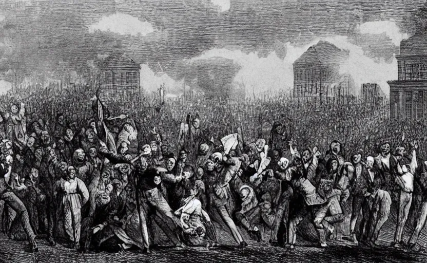 Prompt: Karl Marx as WWE wrestler suplexing Friedrich Nietsche on a WWE ring and the crowd goes crazy
