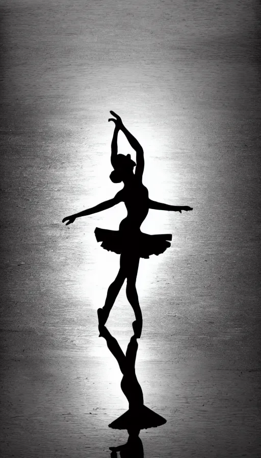 Prompt: ballerina silhouette, photography, bright colors