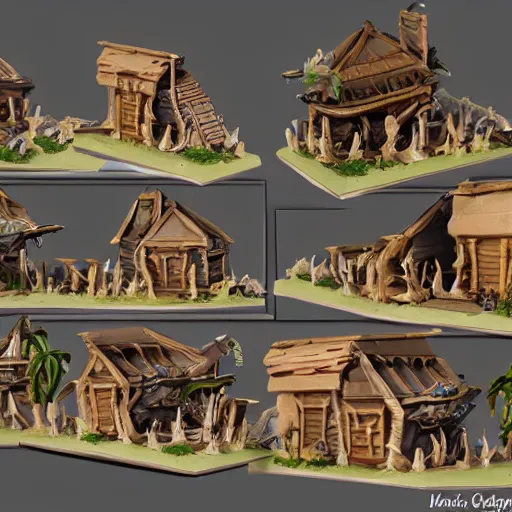 Image similar to sea of thieves architecture miniatures