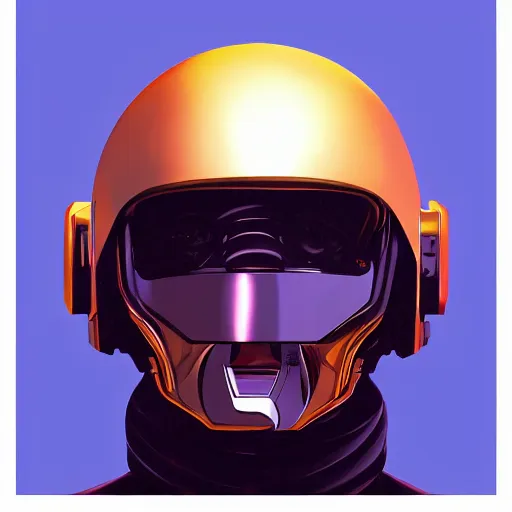 Image similar to self portrait of a humanoid raven with a helmet in the shape of a beak. digital art, photorealistic, ultradetailed, award winning concept art in the style of Science Fiction. art by Syd Mead and Moebius, trending on artstation, devianart, cgsociety