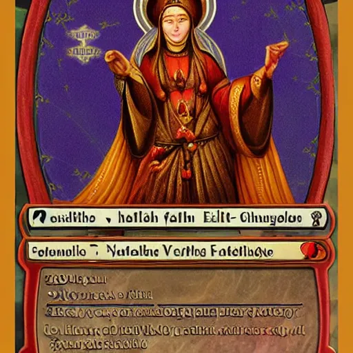 Prompt: venerable faith of the exalted matriarch