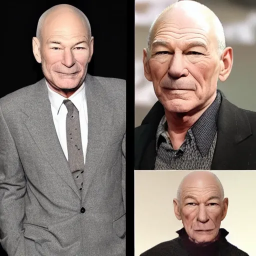 Prompt: patrick stewart mixed with ian mckellen