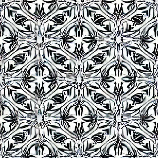 Prompt: symmetrical seamless pattern of 🏵