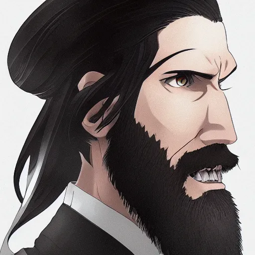 Image similar to portrait of grigori rasputin, anime fantasy illustration by tomoyuki yamasaki, kyoto studio, madhouse, ufotable, square enix, cinematic lighting, trending on artstation