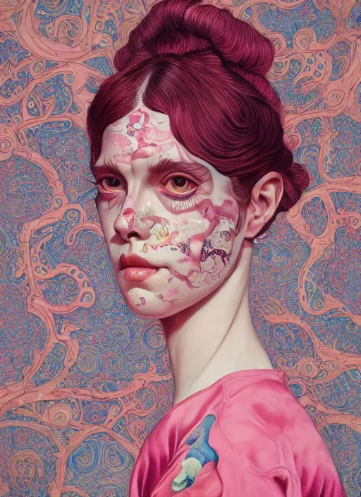 Image similar to fashion portrait :: by Martine Johanna and Simon Stålenhag and Chie Yoshii and Kenneth Willardt and wlop and Casey Weldon :: ornate, dynamic, particulate, rich colors, intricate, harper's bazaar, elegant, highly detailed, centered, artstation, smooth, sharp focus, octane render, 3d