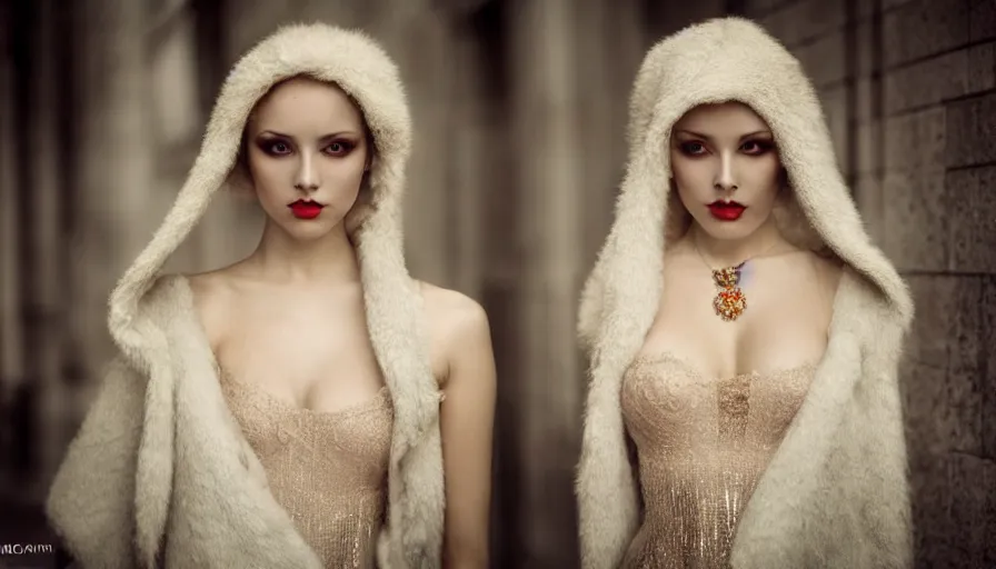 Prompt: the most beautiful dressed women in russia, symmetrical, cinematic, real photography, 4 k, ultra hd