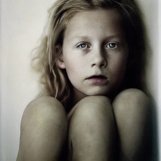 Image similar to a portrait photo of a swedish girl by Annie Liebovitz