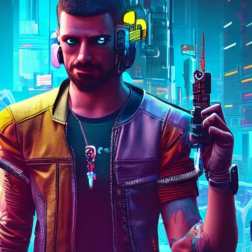 Image similar to cyberpunk 2 0 7 7 dr. seuss art style