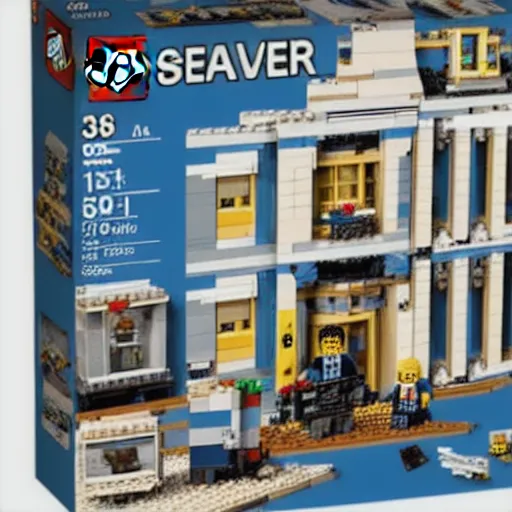 Prompt: Mar-a-Lego FBI raid Lego set