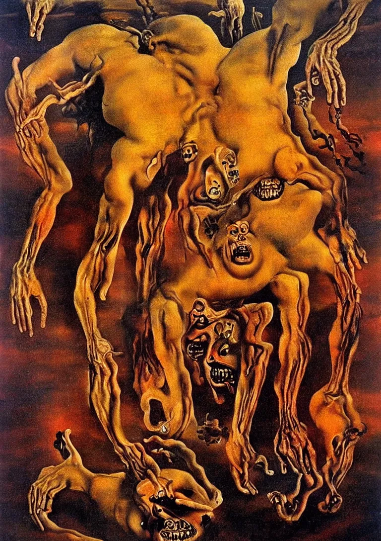 Image similar to Hell by Dali. Masterpiece.