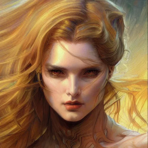 Prompt: a painting in the style of donato giancola, and in the style of charlie bowater, and in the style of stephen hickman. smooth, sharp focus, semi - realism.