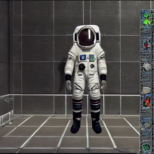 Image similar to SOMA game style, astronaut