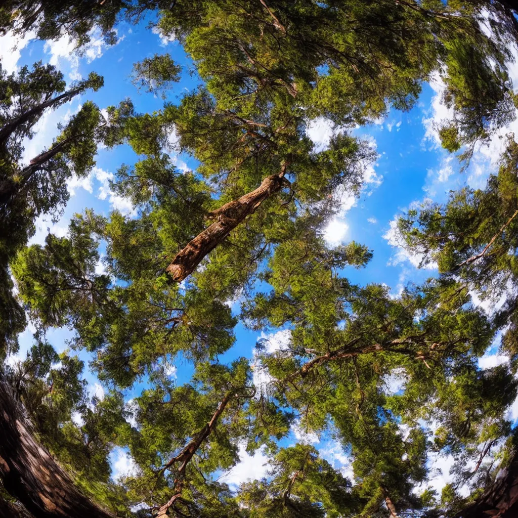 Prompt: 1 8 0 fisheye lens national park