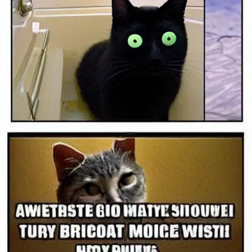 cute black cat memes