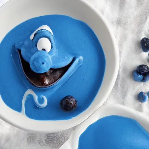 Image similar to smurf pudding