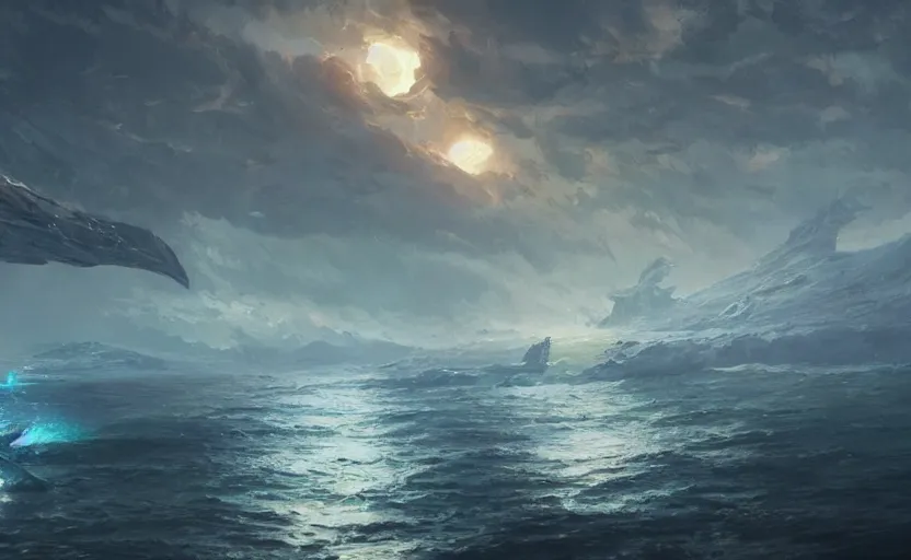 Image similar to A painting of Oblivion Reef trending on artstation in the style of Greg Rutkowski