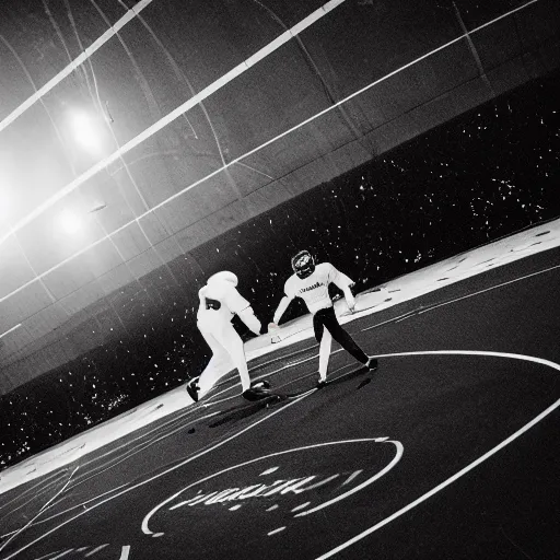 Image similar to Liminal space in outer space, sports photography