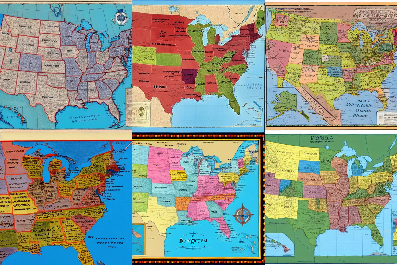 Prompt: map of the united states